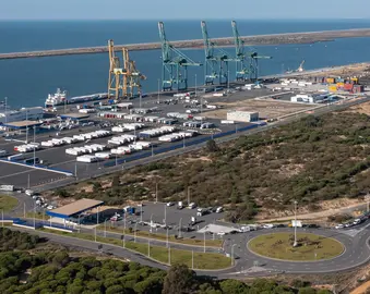 Imagen del Puerto de Huelva.