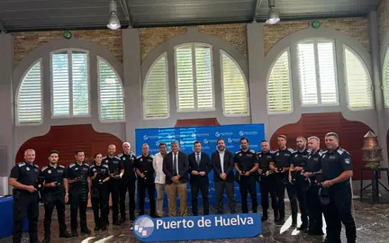 Nuevos policías de la Autoridad Portuaria de Huelva / Fotografía: Autoridad Portuaria de Huelva.