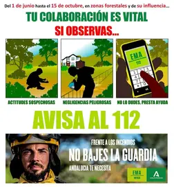 Plan para concicielciar sobre la peligrosidad de los incendios forestales.