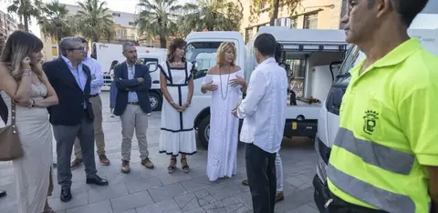 Vehículos sostenibles de limpieza en Huelva / Fotografía: Ayuntamiento de Huelva.