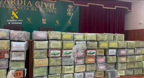 Operación antidroga en Ayamonte / Fotografía: Guardia Civil.