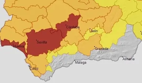 Aviso emitidos por AEMET.