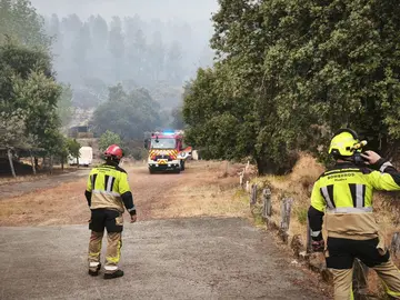 Incendio en Los Romeros / Fotografía: Consorcio Provincial de Bomberos.