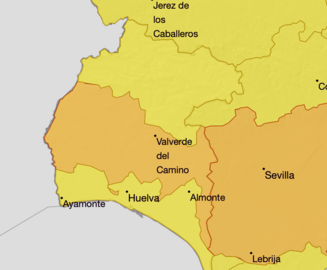 Avisos meteorológicos para hoy.