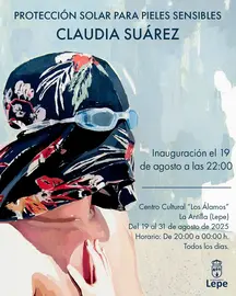 Presentación de la exposición de Claudia Suárez / Fotografía: Ayuntamiento de Lepe.