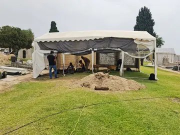 Exhumaciones en el cementerio de La Soledad de Huelva / Fotografía: SOS Bebés Robados Huelva.