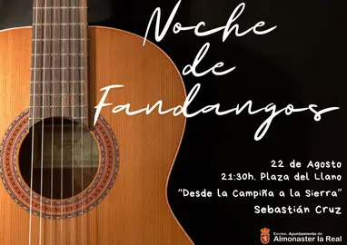 Cartel de la Noche de Fandangos / Fotografía: Ayuntamiento de Almonaster La Real.