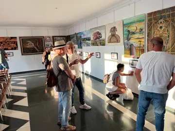 Imagen de la presentación de la exposición / Fotografía: Ayuntamiento de El Campillo