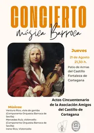 Cartel del concierto / Fotografía: Ayuntamiento de Cortegana.