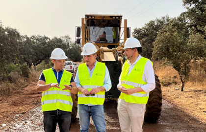 Mejora de los caminos en Zufre / Fotografía: Junta de Andalucía.