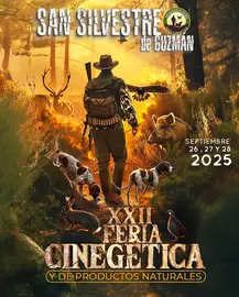 Cartel de la Feria Cinegética de San Silvestre de Guzmán / Fotografía: Ayuntamiento de San Silvestre de Guzmán