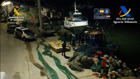 Operación antidroga en Isla Cristina / Fotografía: Guardia Civil