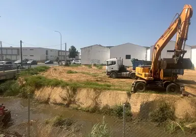 Limpieza de arroyos en Lepe / Fotografía: Ayuntamiento de Lepe.