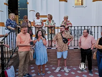 Instante de la clausura de las Rutas Patrimoniales de Bollullos Par del Condado. / Fotografía: Ayuntamiento de Bollullos Par del Condado.