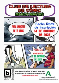 Club de Lectura de Comic / Fotografía: Biblioteca Provincial de Huelva.