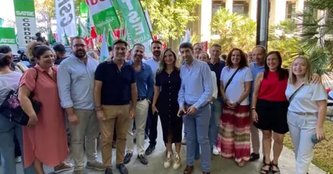 Concentración Mareas Blancas en Sevilla / Fotografía: PSOE de Huelva.