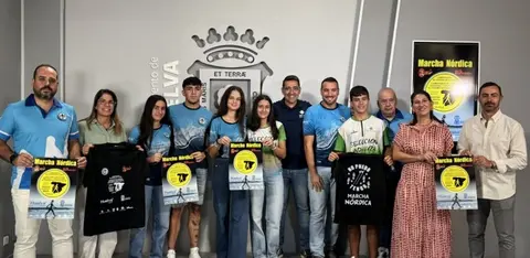 Presentación del campeonato de España de marcha nórdica. / Fotografía: Ayuntamiento de Huelva.