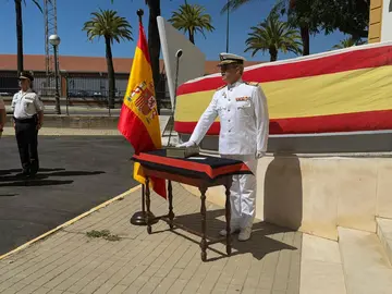 Toma de posesión del nuevo comandante naval de Huelva.