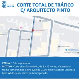Tramo que va a cortarse el próximo día 12.