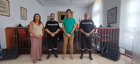 Visita de la UME a Calañas.