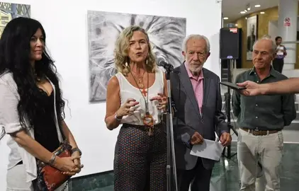 María Luisa García Palacios en la presentación del acto