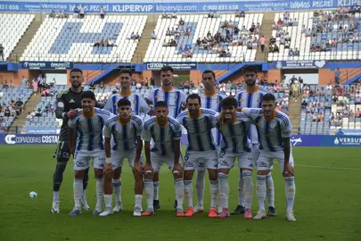 La alineación del Recreativo ante el Linares Deportivo.