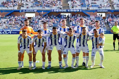 El once del Recre ante el Lorca.