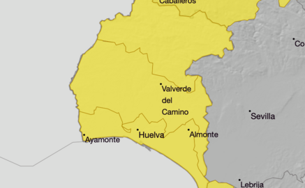 Aviso amarillo en toda la provincia de Huelva.