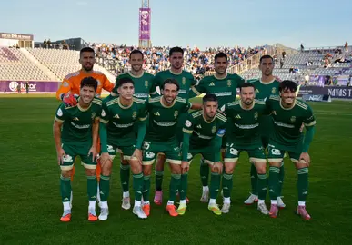 El once del Recre en Jaén.