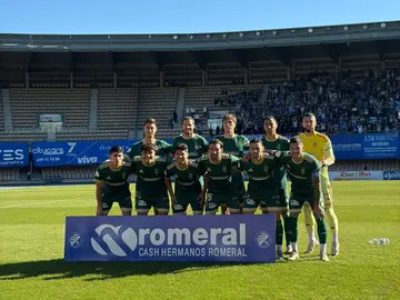 El once titular del Recreativo, hoy en Jerez.