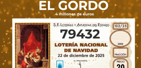 N&uacute;mero premiado con el Gordo