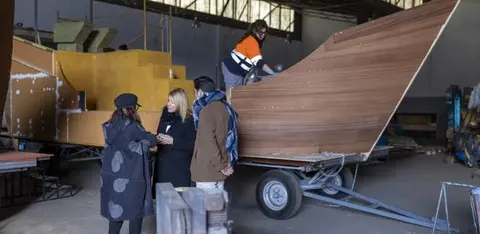 Cabalgata y sus nuevos tronos reales.