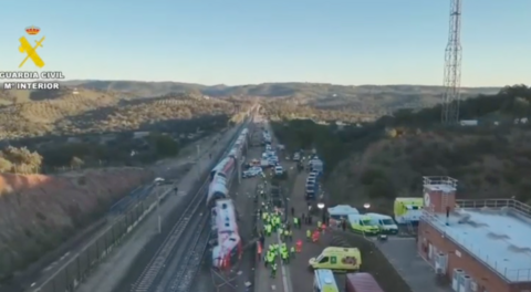 Im&aacute;genes del siniestro en Adamuz.