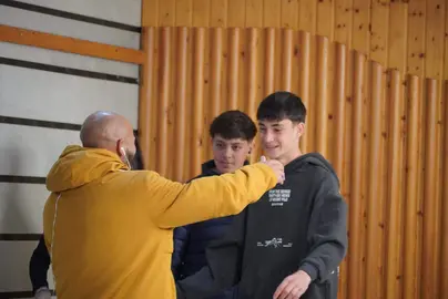 Momento del reencuentro.