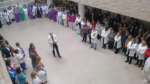 Homenaje a David Cord&oacute;n en el Hospital Juan Ram&oacute;n Jim&eacute;nez.