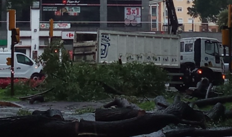 Temporal en Huelva.
