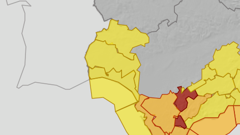 Avisos amarillos para el mi&eacute;rcoles 4 de febrero.