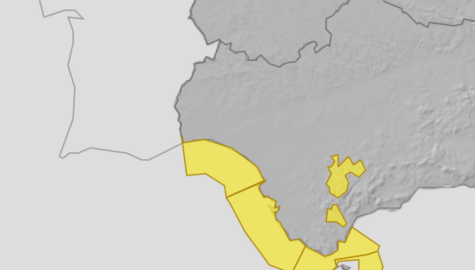 Avisos amarillos en Huelva para viernes y s&aacute;bado.