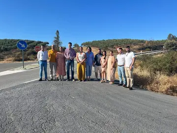 V&iacute;a Verde entre Valverde y el l&iacute;mite con Zalamea