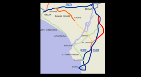 Carretera Huelva-C&aacute;diz