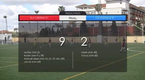 El Cadete del Isla Cristina FC est&aacute; imparable