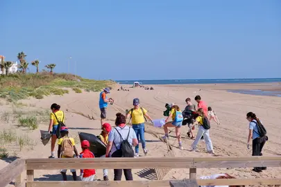 Limpieza de las playas de Ayamonte.