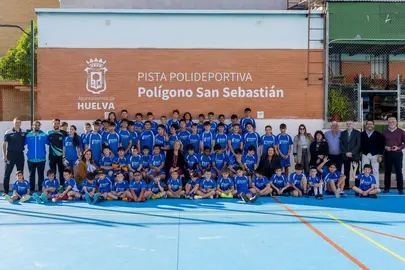 Pistas polideportiva en el Pol&iacute;gono San Sebasti&aacute;n.