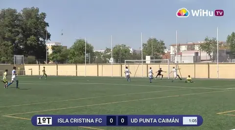 El primer gol del partido