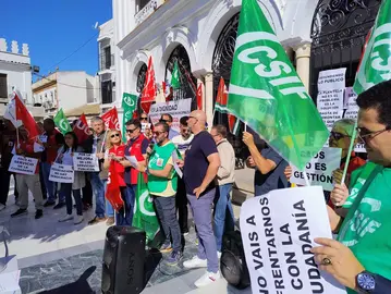 Huelga Ayuntamiento de Almonte
