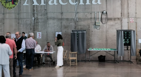 Una mesa electoral en Aracena