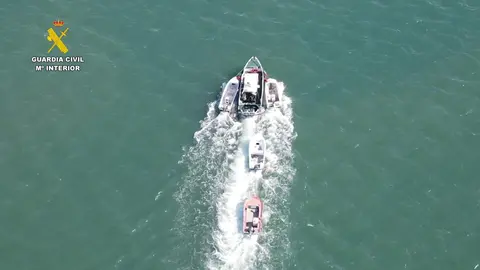 La Guardia Civil interviene once embarcaciones en un operativo contra el apoyo log&iacute;stico al narcotr&aacute;fico