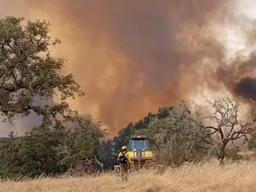 Incendio del Cerro de And&eacute;valo