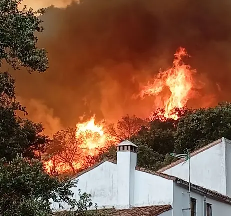 El fuego en Los Romero.