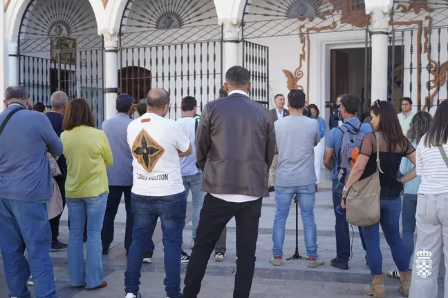 Minuto de silencio en Moguer.
